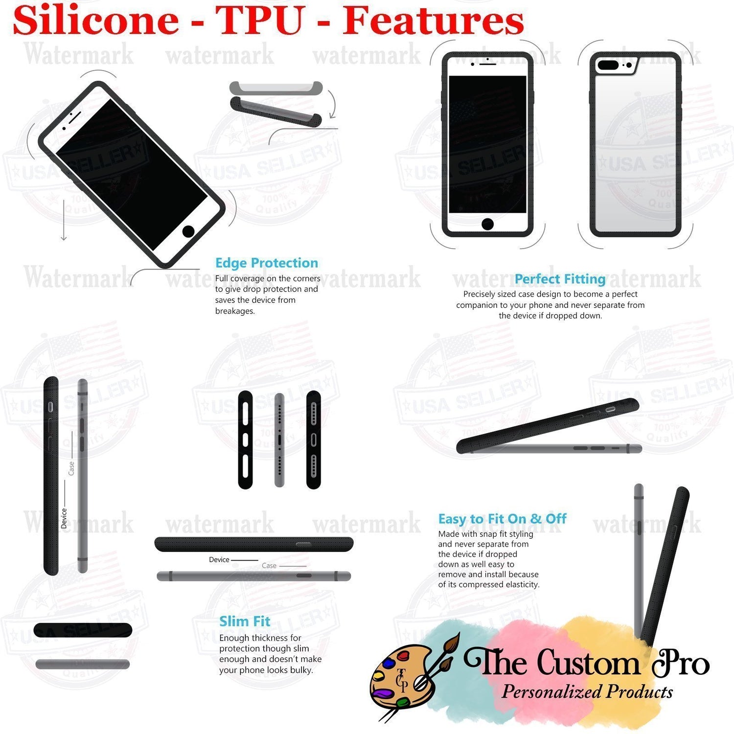 Silicone - TPU Phone Case Features