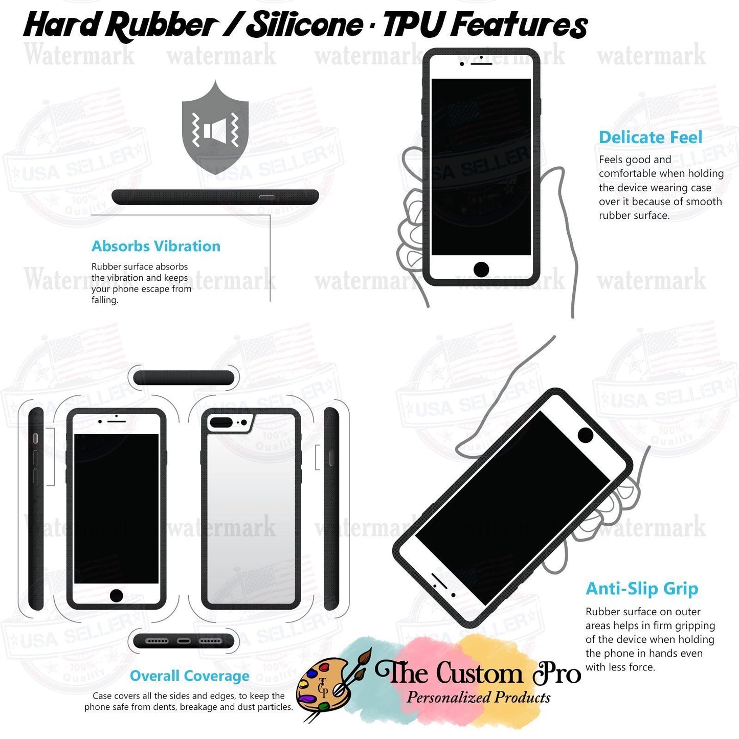 Rugged Silicone Phone Case Features